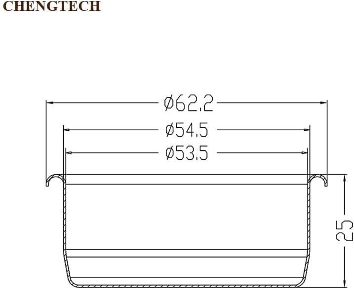 Chengtech Stainless Steel Coffee Filter,54mm Double Cup Filter Non-pressurized Compatible with BREV bottomless filterholder 820/840/870/875/878/879/880/450/550 - Image 5
